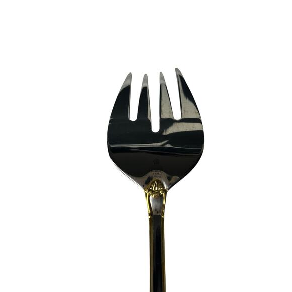 Royal Albert Old Country Roses Salad Serving Set Spoon and Fork Stainless Steel - Picture 10 of 11